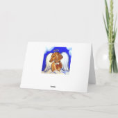 Rote Dackel Angel Karte (Rückseite)