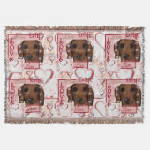 Rote Dackel Decke (Vorderseite)