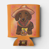 Rote Dackel Dosenkühler (Rückseite)