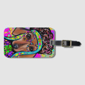 ROTE DACKEL GEPÄCKANHÄNGER (Vorderseite (Horizontal))