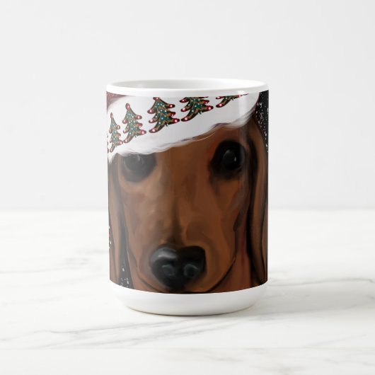 Rote Dackel Kaffeetasse (Mittel)