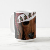 Rote Dackel Kaffeetasse (Vorderseite Links)