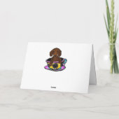 Rote Dackel Karte (Rückseite)