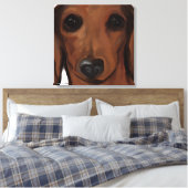 ROTE DACKEL LEINWANDDRUCK (Insitu (Schlafzimmer))