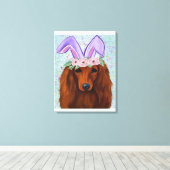 ROTE DACKEL LEINWANDDRUCK (Insitu (Holzboden))