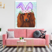 ROTE DACKEL LEINWANDDRUCK (Insitu (Wohnzimmer))