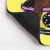 Rote Dackel Mousepad (Ecke)