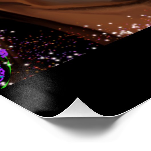 Rote Dackel Poster (Ecke)