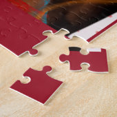 Rote Dackel Puzzle (Seite)