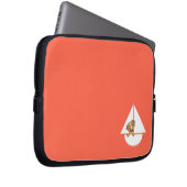 Rote Dackel Sailboat Rot Laptopschutzhülle (Vorne Rechts)