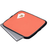 Rote Dackel Sailboat Rot Laptopschutzhülle (Vorne Knopf)