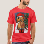 Rote Dackel T-Shirt (Vorderseite)