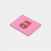 Rote Dackel Valentine Post-it Klebezettel (angewinkelt)