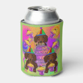 Rote Dackeln Dosenkühler (Kanne Vorderseite)