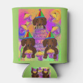 Rote Dackeln Dosenkühler (Rückseite)