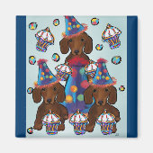 Rote Dackeln Magnet (Vorne)