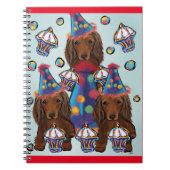 Rote Dackeln Notizblock (Vorderseite)