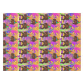 Rote Dackeln Tischdecke (Vorderseite (Horizontal))