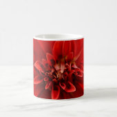Rote Dahlia-Blume Kaffeetasse (Mittel)