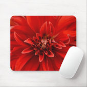 Rote Dahlia-Blume Mousepad (Mit Mouse)