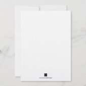 Rote Dahlie Einladung zur Hochzeit (Rückseite)