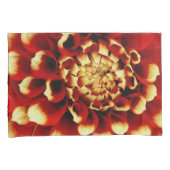 Rote Dahlie-Kissen-Hüllen Kissenbezug (Vorderseite-Rechts)