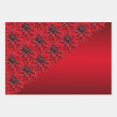 Rote Dahlien im gotischen Stil Geschenkpapier Set (Vorderseite 3)
