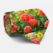 Rote Dahlien Krawatte (Gerollt)