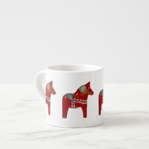 Rote Dala PferdeEspresso-Schale Espressotasse