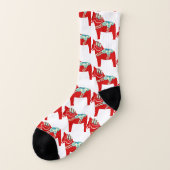 Rote Dala Pferdesocken Socken (Links - Außen)