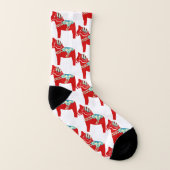 Rote Dala Pferdesocken Socken (Links - Innen)