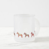 Rote Dalas-Tasse Mattglastasse (VorderseiteRechts)