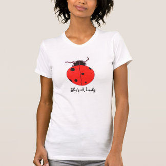 Rote Dame Bug Statement Shirt