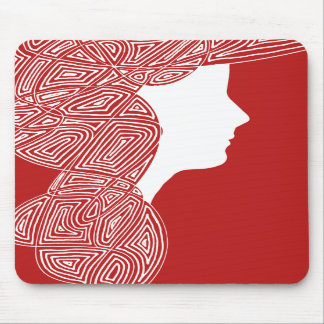 Rote Dame Mousepad