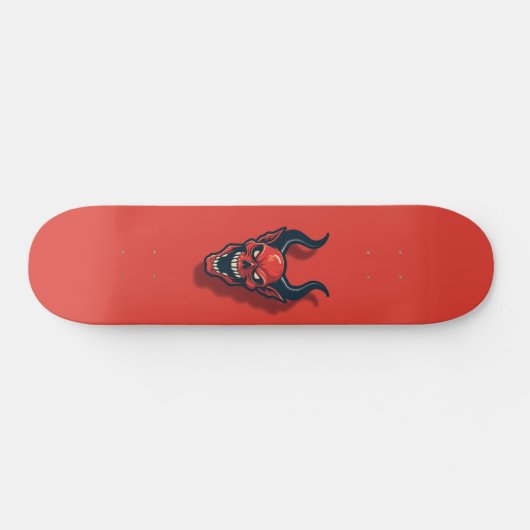 Rote Dämonin Skateboard (Horizontal)