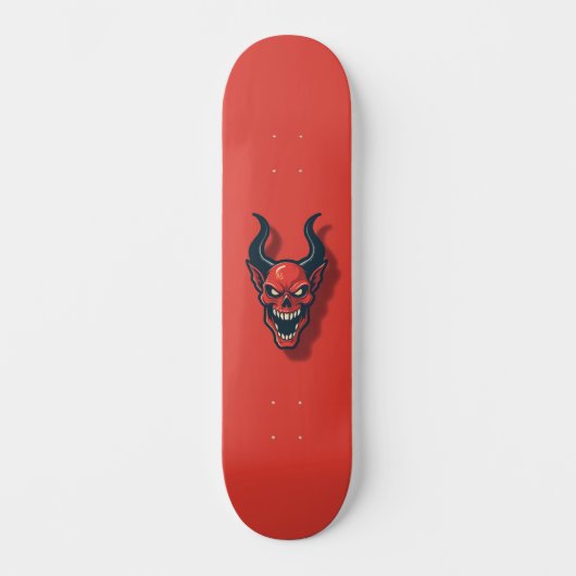 Rote Dämonin Skateboard (Vorderseite)