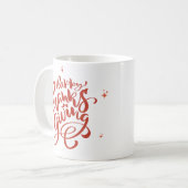Rote Danke-Kaffeetasse Kaffeetasse (Vorderseite Links)