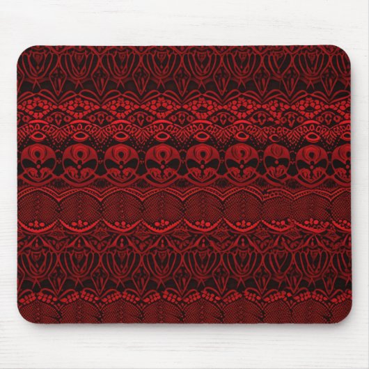 Rote Deco-Spitze Mousepad (Vorne)