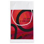 Rote Dekade zum Geburtstag Kleine Geschenktüte (Rückseite)