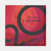 Rote Dekade zum Geburtstag Magnet (Vorne)