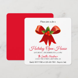 Rote Dekoration für die Weihnachtsbaumkarte Feiertagskarte