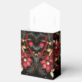 Rote dekorative Blume Geschenkboxen Geschenkschachtel (Geöffnet)