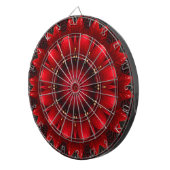 Rote Dekorative Blumen Dartboard Dartscheibe (Vorderseite rechts)