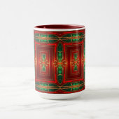 Rote Dekorative Feiertags-Tasse Tasse (Zentrum)