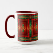 Rote Dekorative Feiertags-Tasse Tasse (Links)