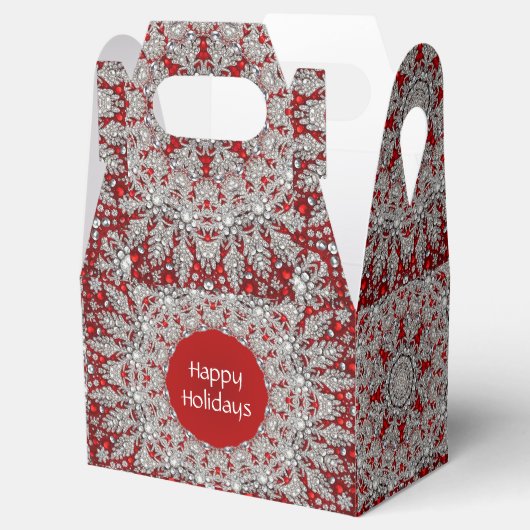 Rote dekorative Geschenkboxen Geschenkschachtel (Geöffnet)