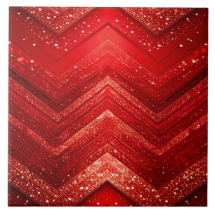 Rote dekorative Glitzer Keramik Tile Fliese
