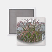 Rote dekorative Graskoordinierungselemente Magnet (Vorderseite/Rückseite)