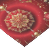 Rote dekorative Ornamente Feiertage Tablette Tischdecke (Schrägansicht)