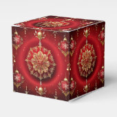 Rote Dekorative Ornamente Geschenkboxen Geschenkschachtel (Vorderseite)